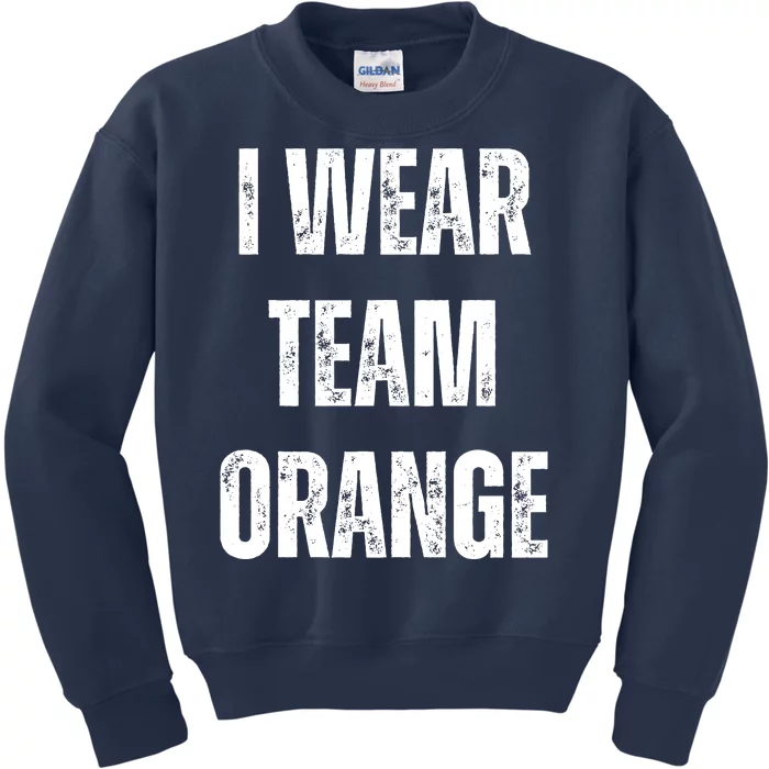 Formula Racing Car I Wear Team Orange F1 Formula One Racing Car Kids Sweatshirt