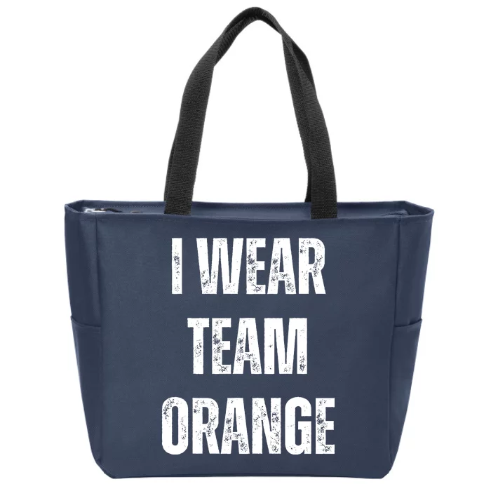 Formula Racing Car I Wear Team Orange F1 Formula One Racing Car Zip Tote Bag