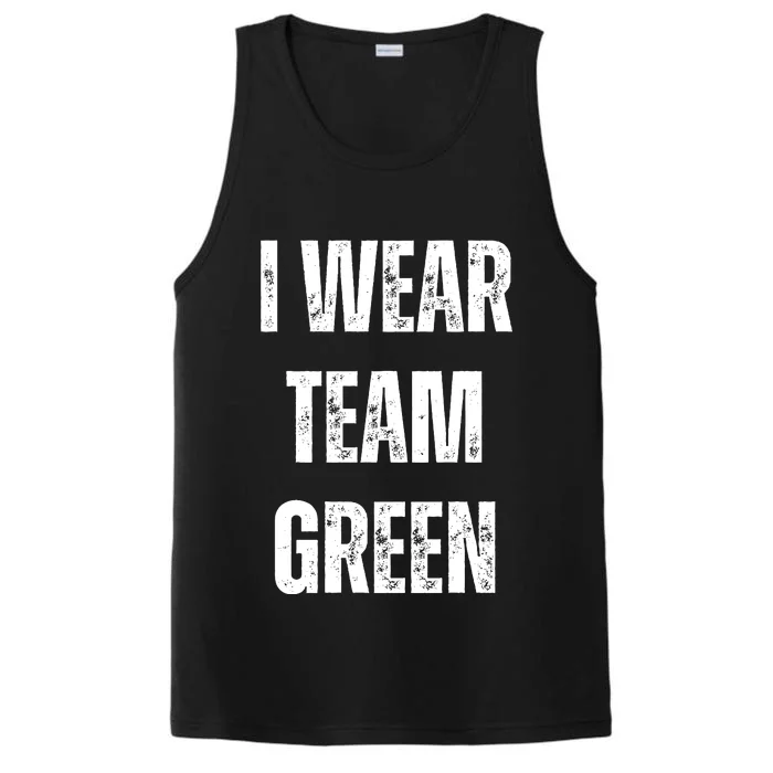 Formula Racing Car I Wear Team Green F1 Formula One Racing Car Performance Tank