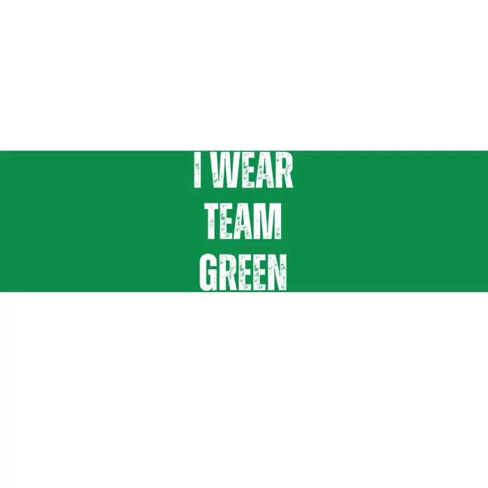 Formula Racing Car I Wear Team Green F1 Formula One Racing Car Bumper Sticker