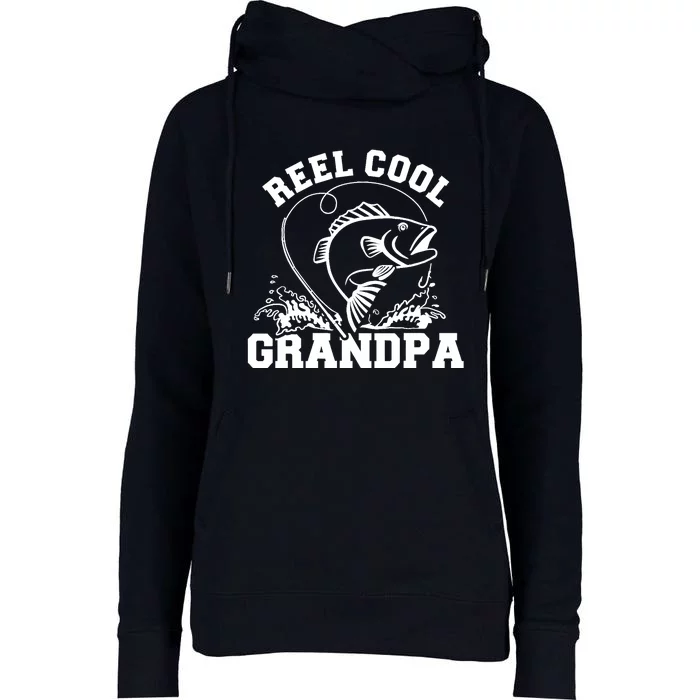 Fishing Reel cool grandpa Womens Funnel Neck Pullover Hood