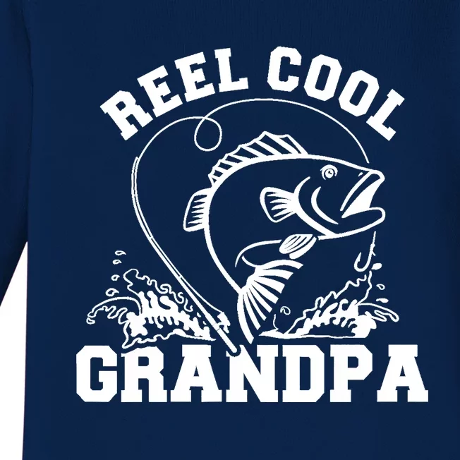 Fishing Reel cool grandpa Baby Long Sleeve Bodysuit