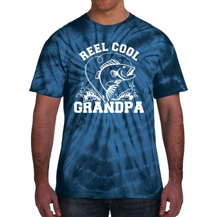 Fishing Reel cool grandpa Tie-Dye T-Shirt