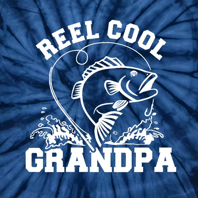 Fishing Reel cool grandpa Tie-Dye T-Shirt