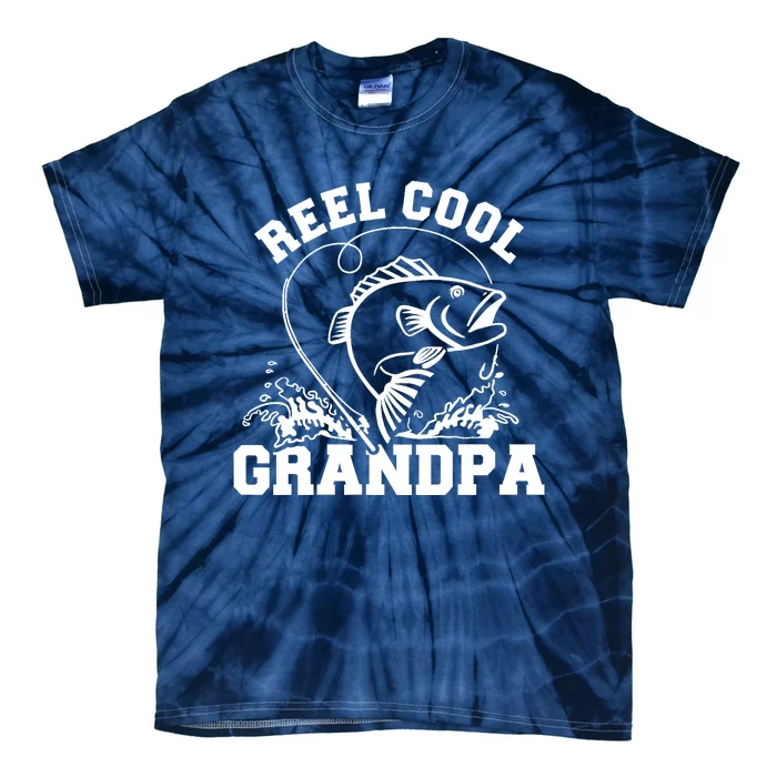 Fishing Reel cool grandpa Tie-Dye T-Shirt