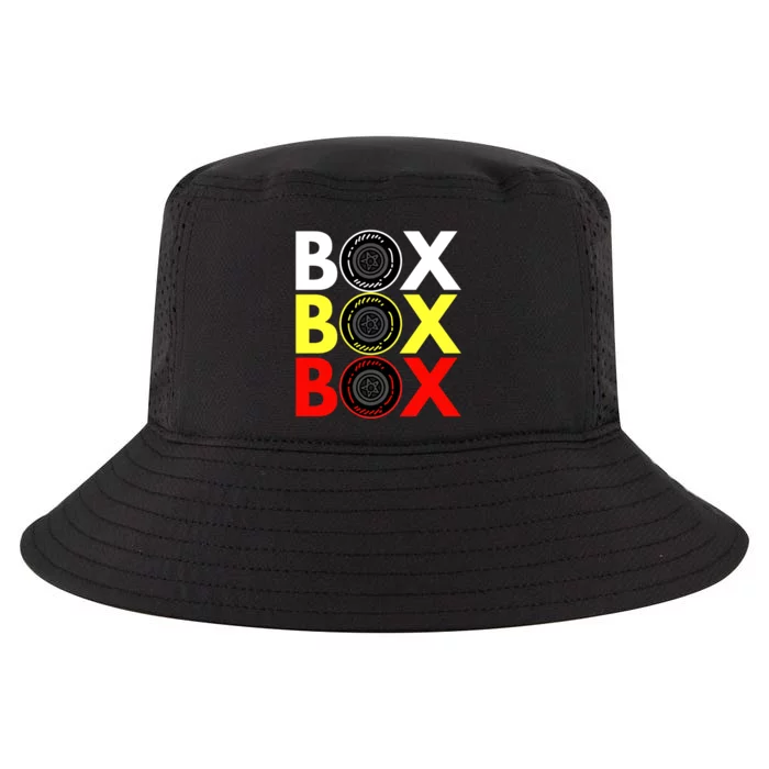 Formula Racing Car Box Box Box Radio Call To PitBox Car Race Cool Comfort Performance Bucket Hat