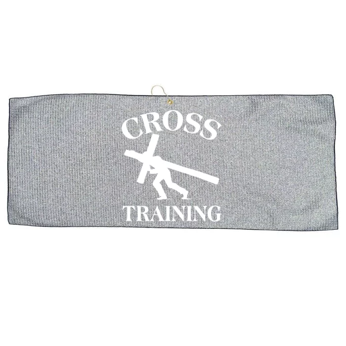 Funny Religous Cross Training Large Microfiber Waffle Golf Towel