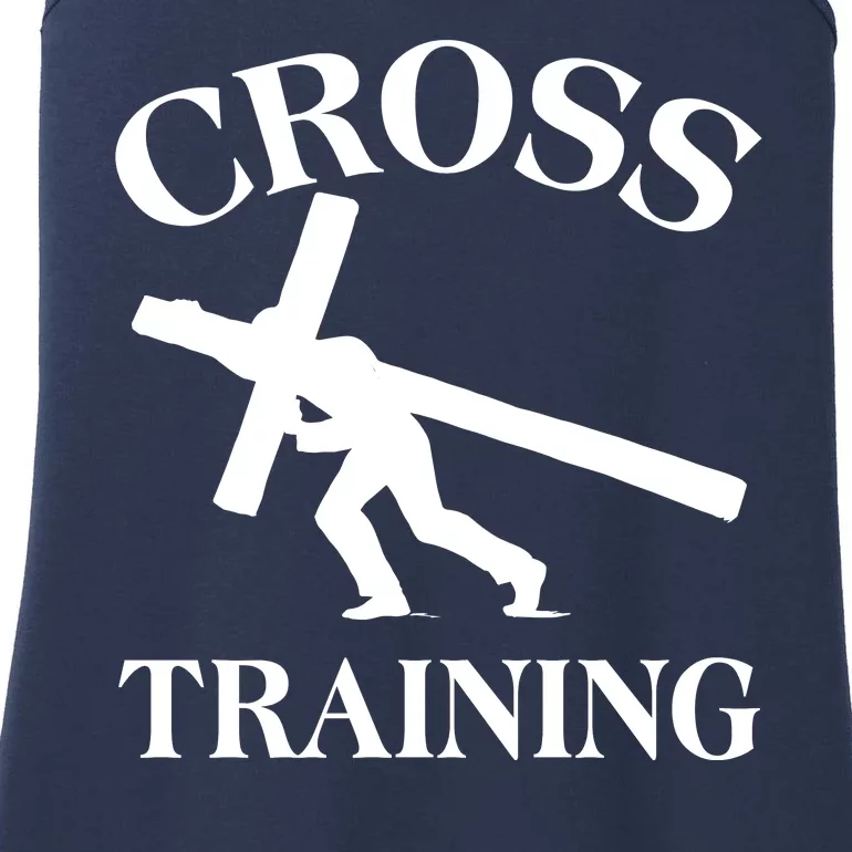 Funny Religous Cross Training Ladies Essential Tank