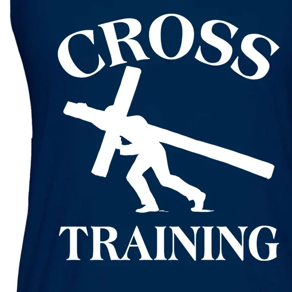 Funny Religous Cross Training Ladies Essential Flowy Tank