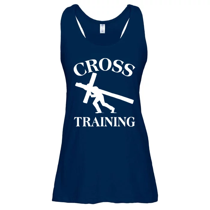 Funny Religous Cross Training Ladies Essential Flowy Tank