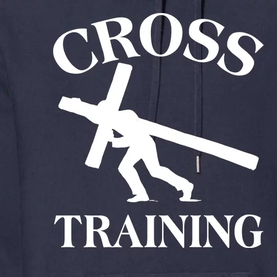 Funny Religous Cross Training Premium Hoodie