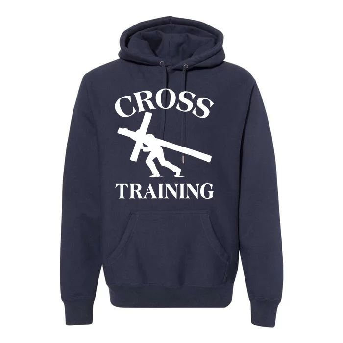 Funny Religous Cross Training Premium Hoodie