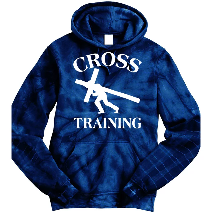 Funny Religous Cross Training Tie Dye Hoodie