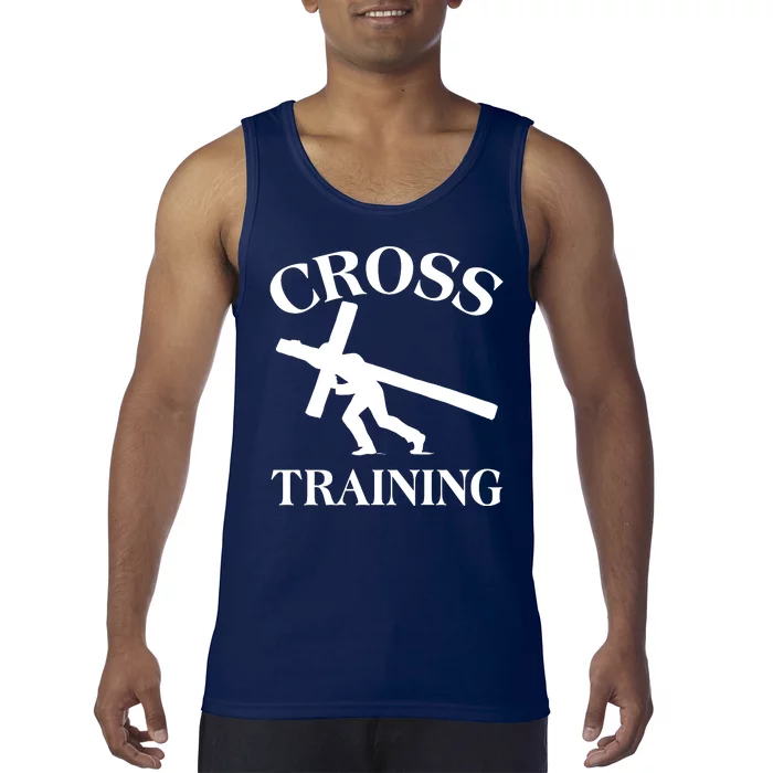 Funny Religous Cross Training Tank Top