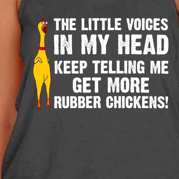 Funny Rubber Chicken Gift Rubber Chicken Costume Women's Knotted Racerback Tank