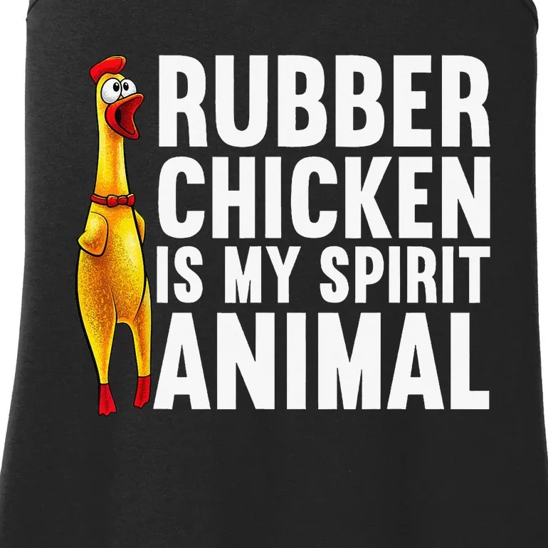 Funny Rubber Chicken For  Rubber Chicken Lover Ladies Essential Tank