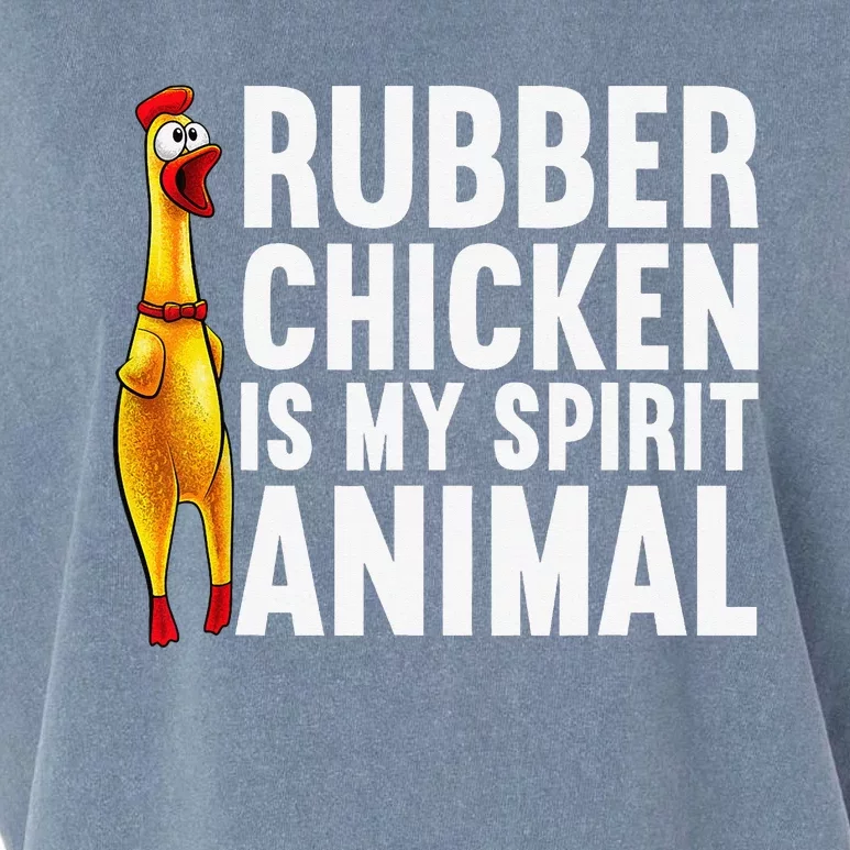 Funny Rubber Chicken For  Rubber Chicken Lover Garment-Dyed Women's Muscle Tee