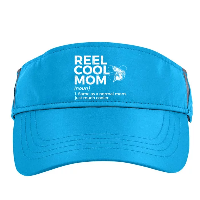 Funny Reel Cool Mom Definition Fishing Mom Gift Adult Drive Performance Visor