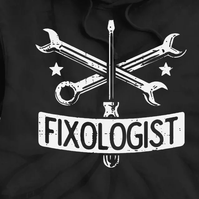 Fixologist Repair Car Technician Auto Mechanic Garage Tie Dye Hoodie