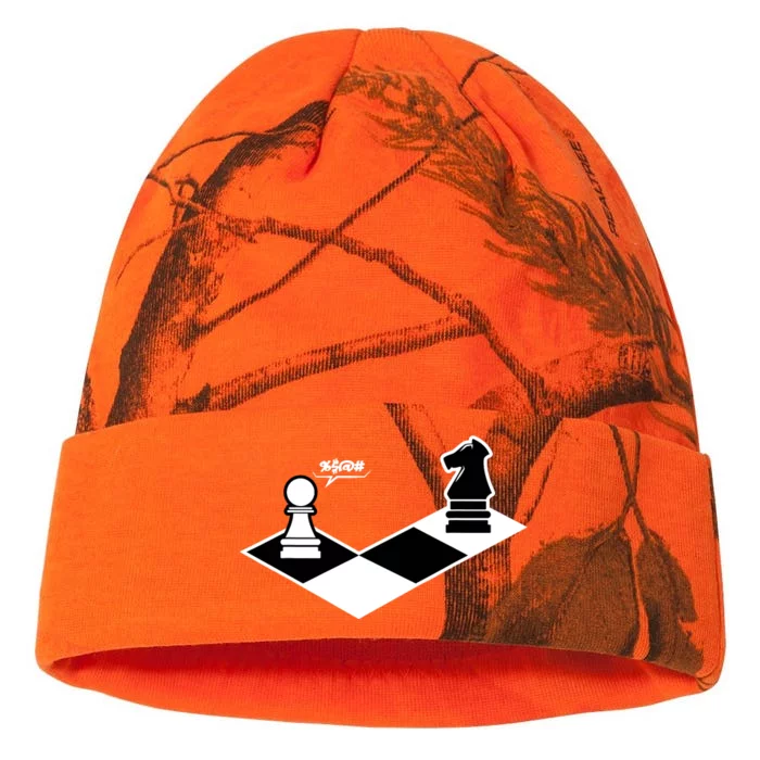 Funny Retro Chess Gift Chess-Player Kati - 12in Camo Beanie