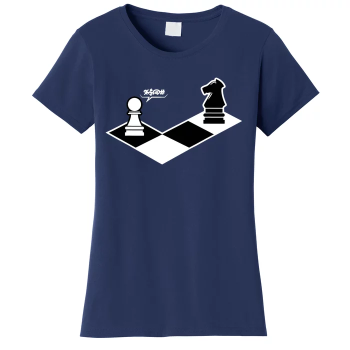 Funny Retro Chess Gift Chess-Player Women's T-Shirt