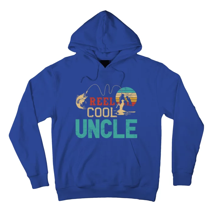 Fishing Reel Cool Uncle Father’S Day Gift Fisher Uncle Cool Gift Hoodie