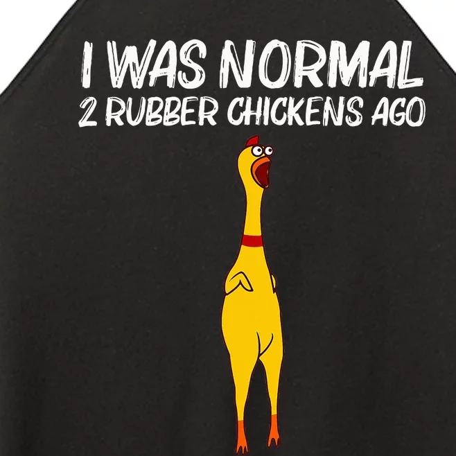 Funny Rubber Chicken Gift Rubber Chicken Women’s Perfect Tri Rocker Tank