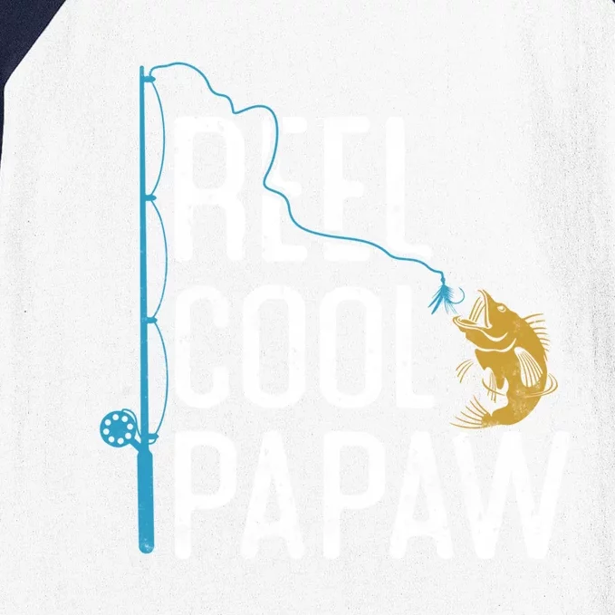 Fishing Reel Cool Papaw Father’S Day Gift Fisher Papaw Meaningful Gift Baseball Sleeve Shirt