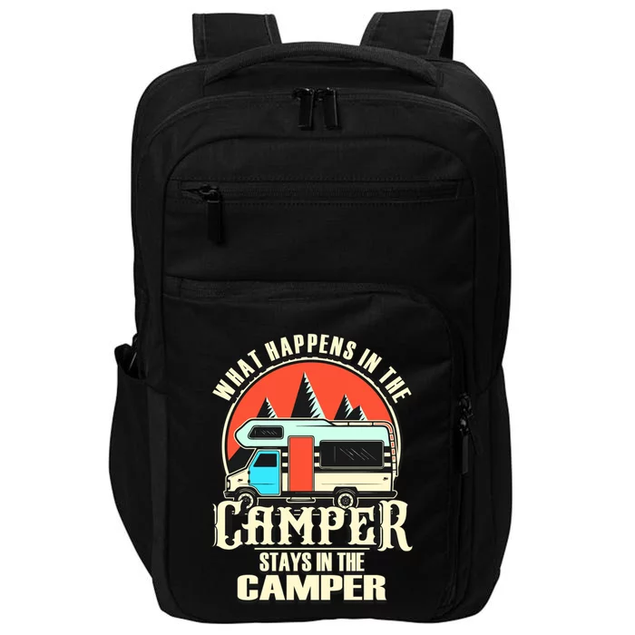 Funny Rv Camper Recreational Vehicle Van Life Camping Meaningful Gift Impact Tech Backpack