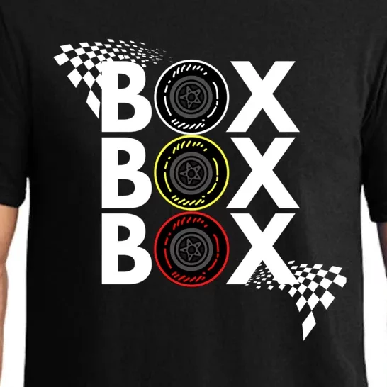 Formula Racing Car Box Box Box Radio Call To Pitbox Car Race Gift Pajama Set