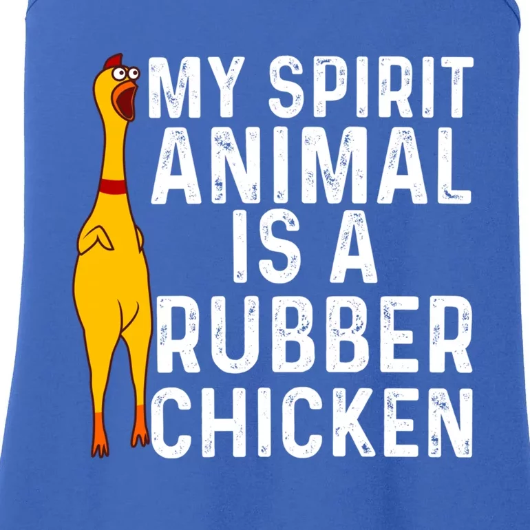 Funny Rubber Chicken Gift Men Women Rubber Chicken Costume Gift Ladies Essential Tank