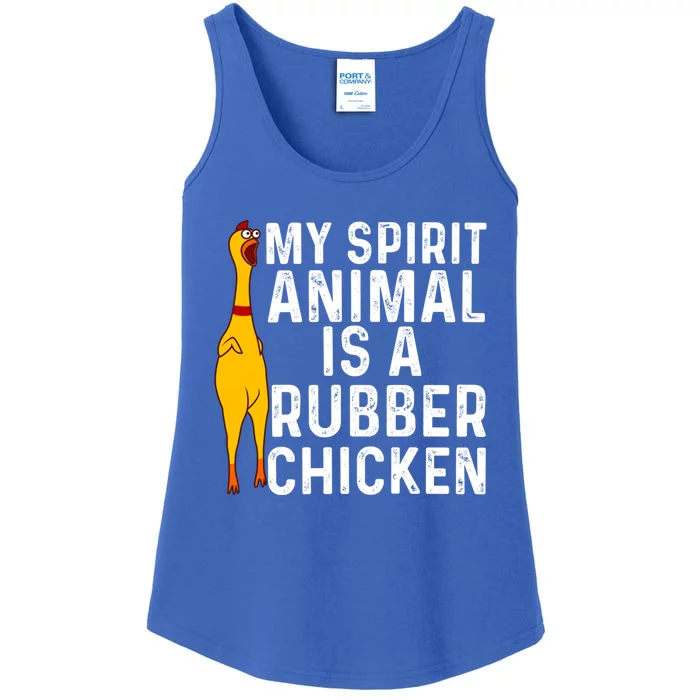 Funny Rubber Chicken Gift Men Women Rubber Chicken Costume Gift Ladies Essential Tank