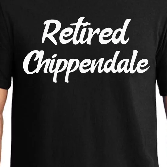 Funny Retired Chippendale Former Exotic Dancer Dad Bod Pajama Set