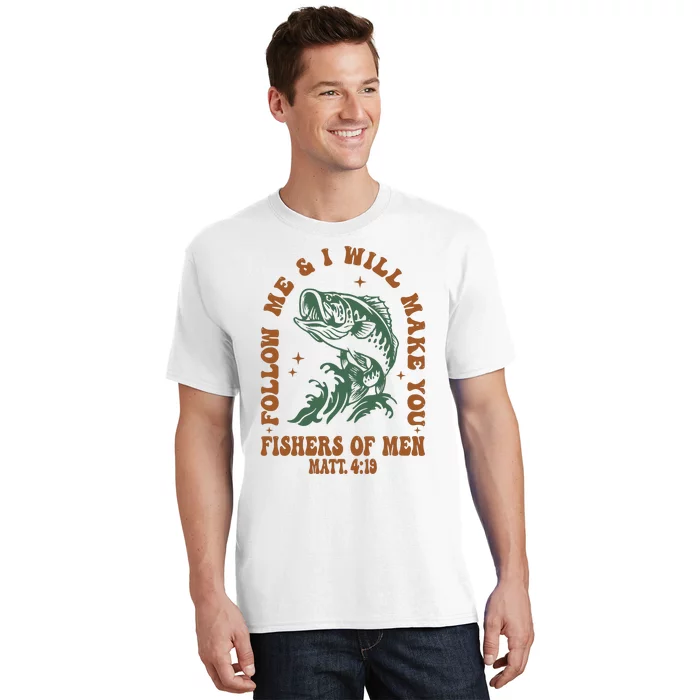 Fishers Retro Christian Bible Christian Dad T-Shirt