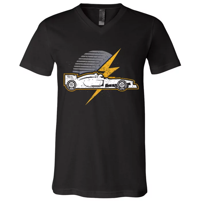 Formula Racing Car Lover Gift Design Idea Gift V-Neck T-Shirt