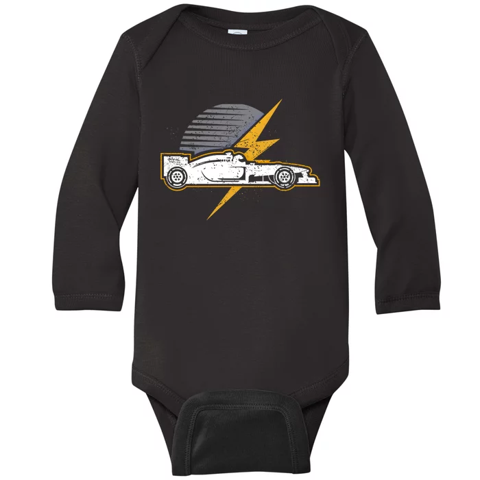 Formula Racing Car Lover Gift Design Idea Gift Baby Long Sleeve Bodysuit