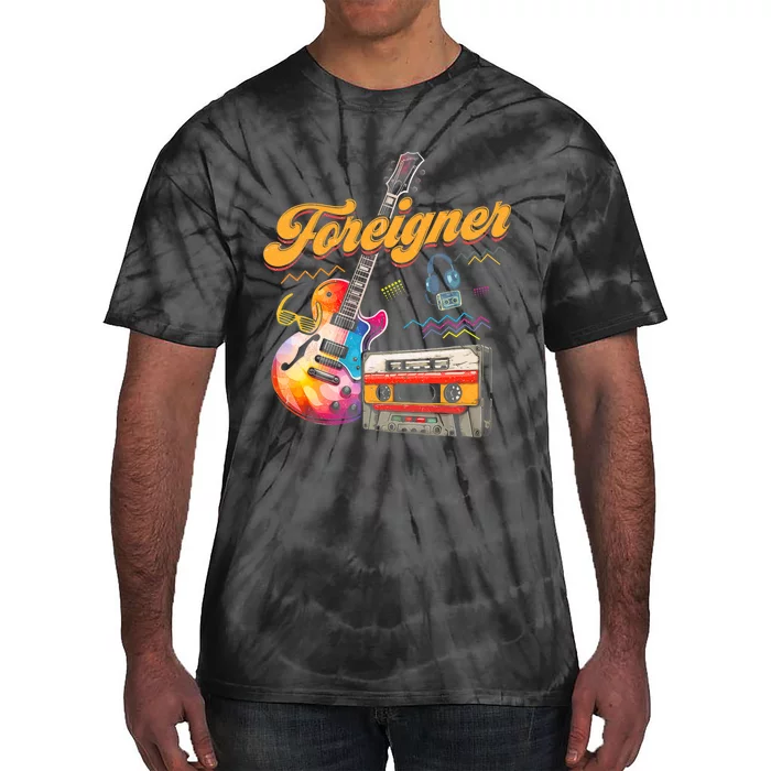 F.O.R.E.I.G.N.E.R Retro Cassette 90s Rock Music Old Fashion Tie-Dye T-Shirt