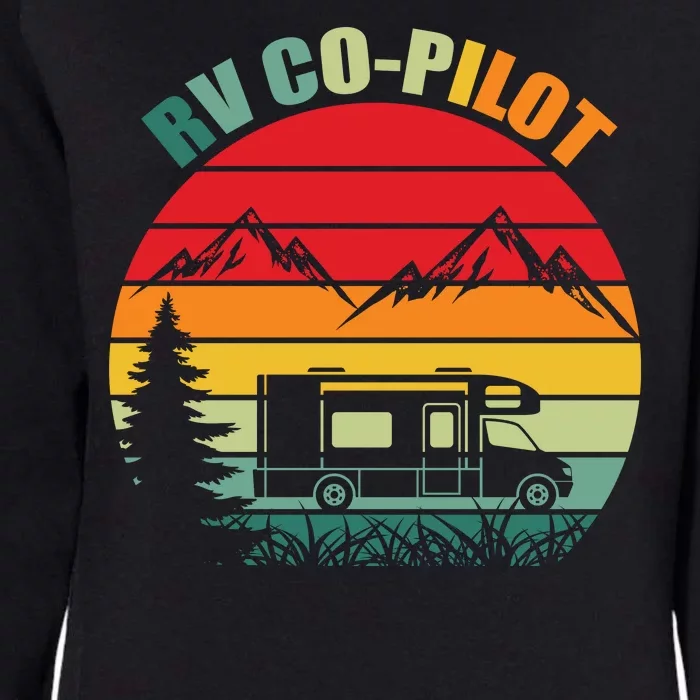 Funny RV CoPilot Adventure Awaits RV Camping Womens California Wash Sweatshirt