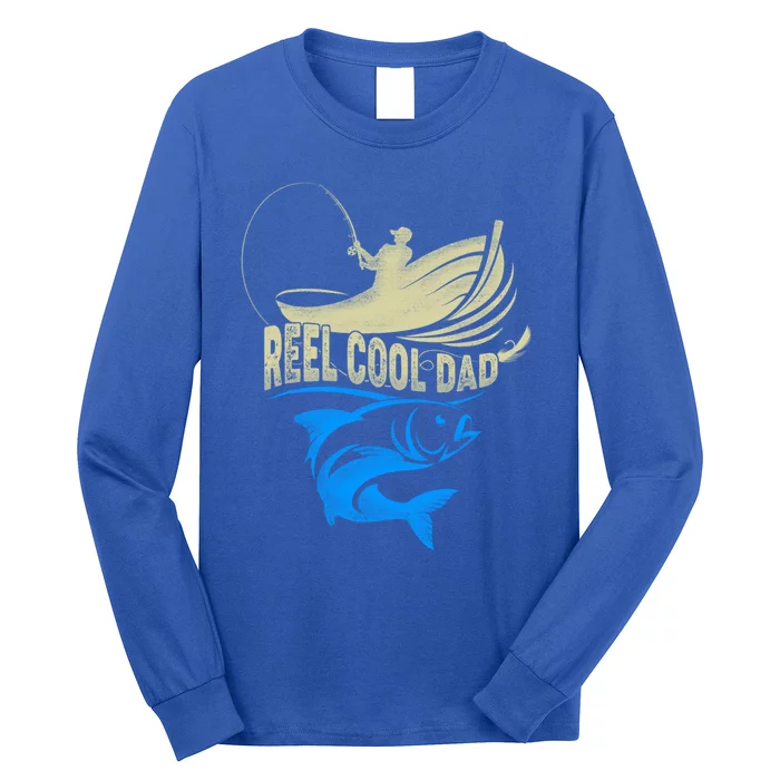 Fishing Reel Cool Dad Father’s Day For Fisher Funny Gift Long Sleeve Shirt