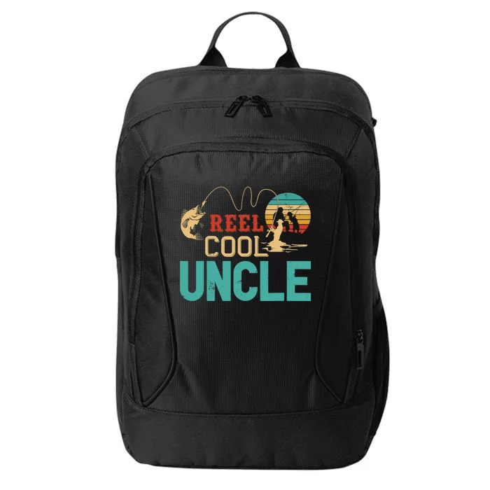 Fishing Reel Cool Uncle Father’s Day Gift Fisherman Uncle City Backpack