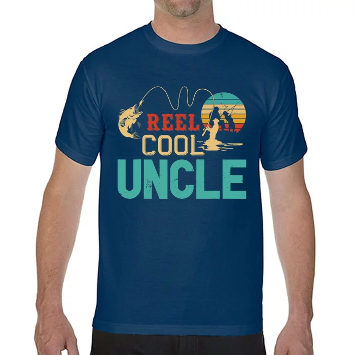 Fishing Reel Cool Uncle Father’s Day Gift Fisherman Uncle Comfort Colors T-Shirt