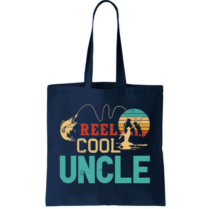 Fishing Reel Cool Uncle Father’s Day Gift Fisherman Uncle Tote Bag