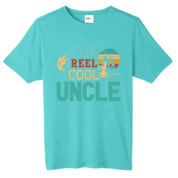 Fishing Reel Cool Uncle Father’s Day Gift Fisherman Uncle ChromaSoft Performance T-Shirt