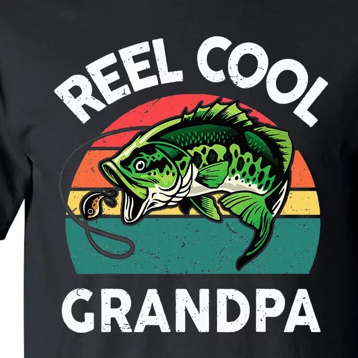 Fishing Reel Cool Grandpa Fathers Day Tall T-Shirt