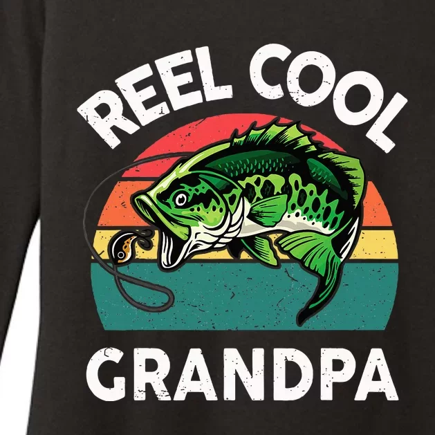 Fishing Reel Cool Grandpa Fathers Day Womens CVC Long Sleeve Shirt