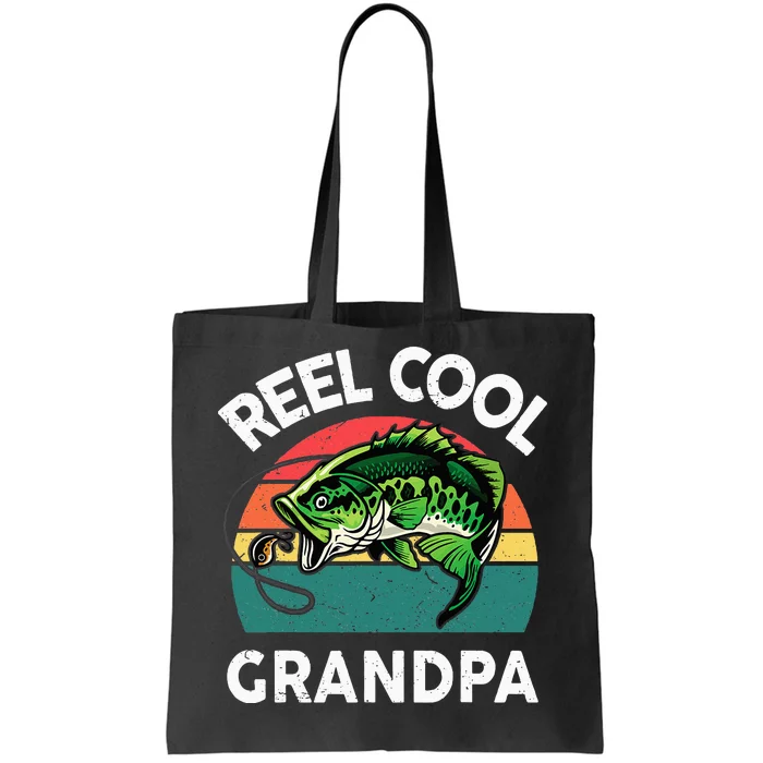 Fishing Reel Cool Grandpa Fathers Day Tote Bag