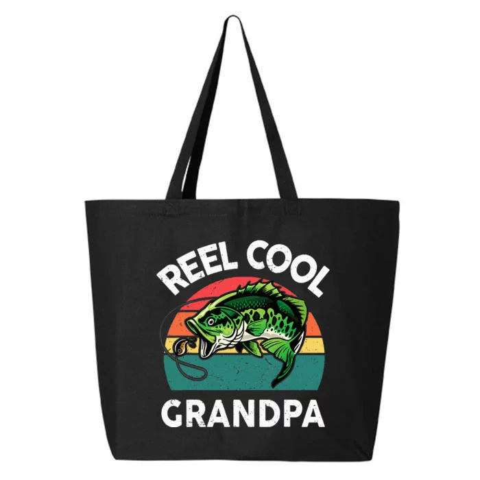 Fishing Reel Cool Grandpa Fathers Day 25L Jumbo Tote