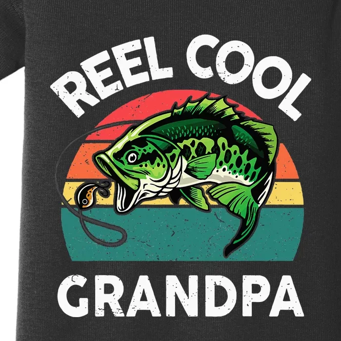 Fishing Reel Cool Grandpa Fathers Day Baby Bodysuit