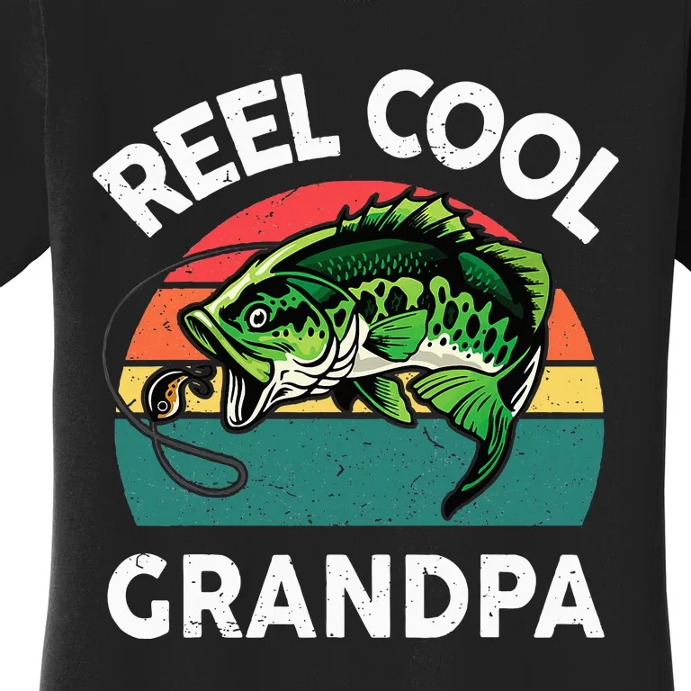 Fishing Reel Cool Grandpa Fathers Day Women's T-Shirt