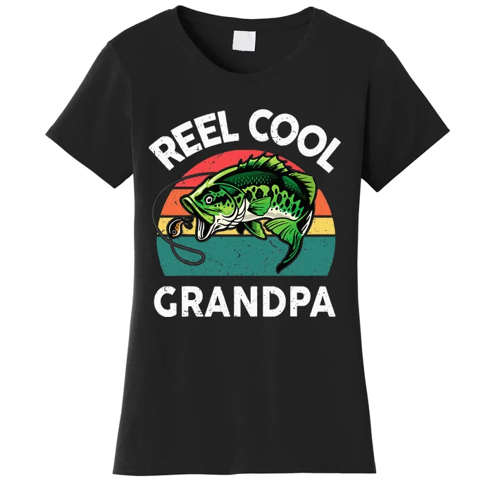 Fishing Reel Cool Grandpa Fathers Day Women's T-Shirt